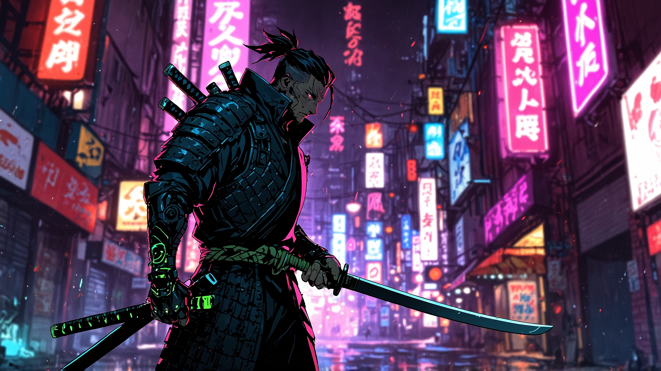 a man holding a sword in a city Criando Seu Nicho, Sendo um Mercenário Moderno